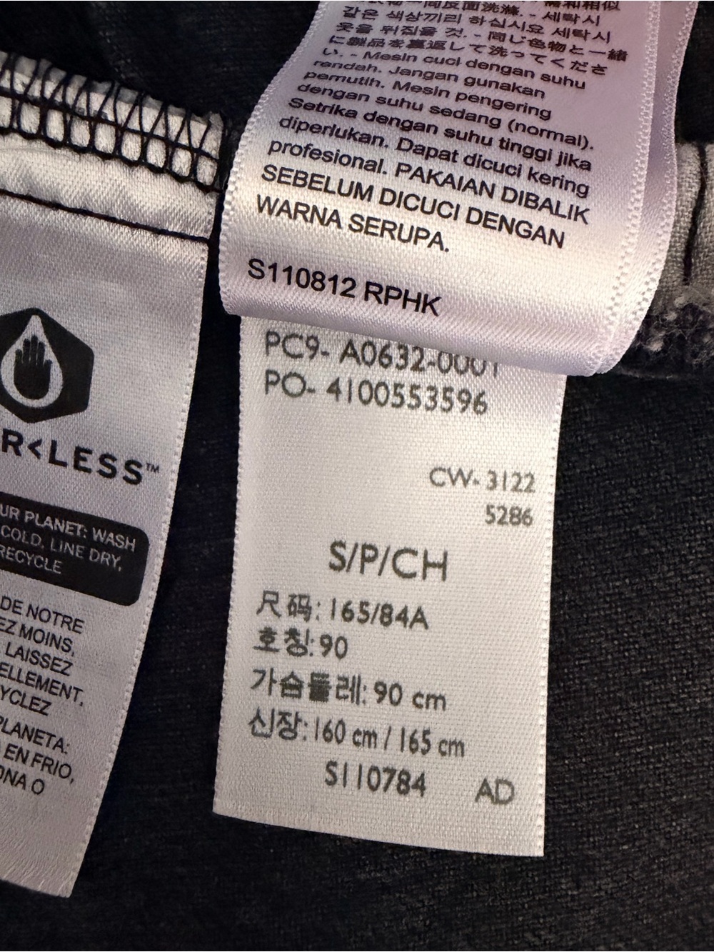 Levi's Black Hooded Denim Jacket with Ribbed Cuffs - Picture 5 of 5
